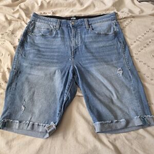LuLaRoe Light Blue Denim Bermuda Shorts